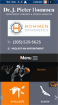 Mobile Screenshot of hommenorthopedics.com